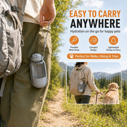 Portable Dog Food and Water Bottle